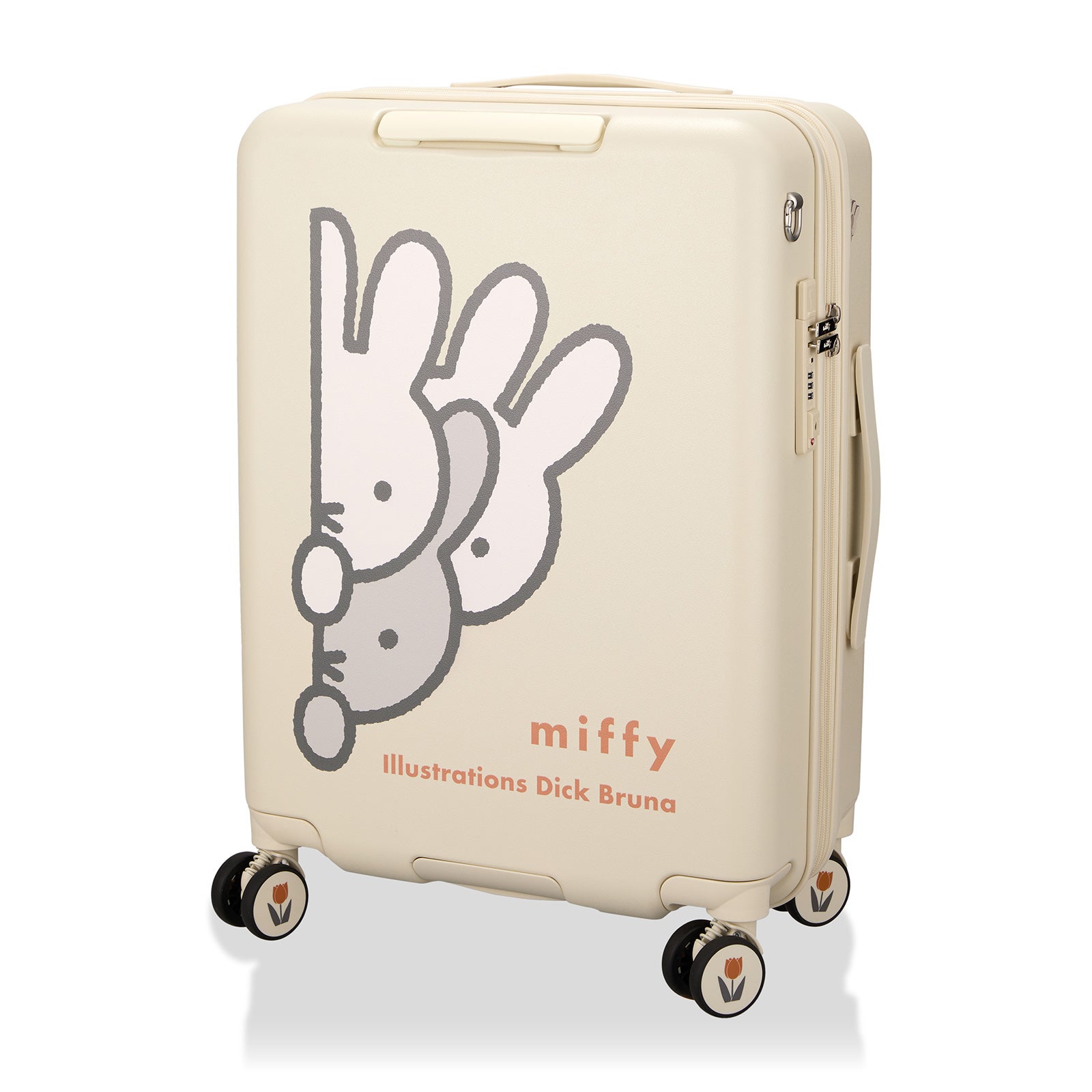 スーツケース Mサイズ 容量拡張 51-60L ジッパータイプ ミッフィー