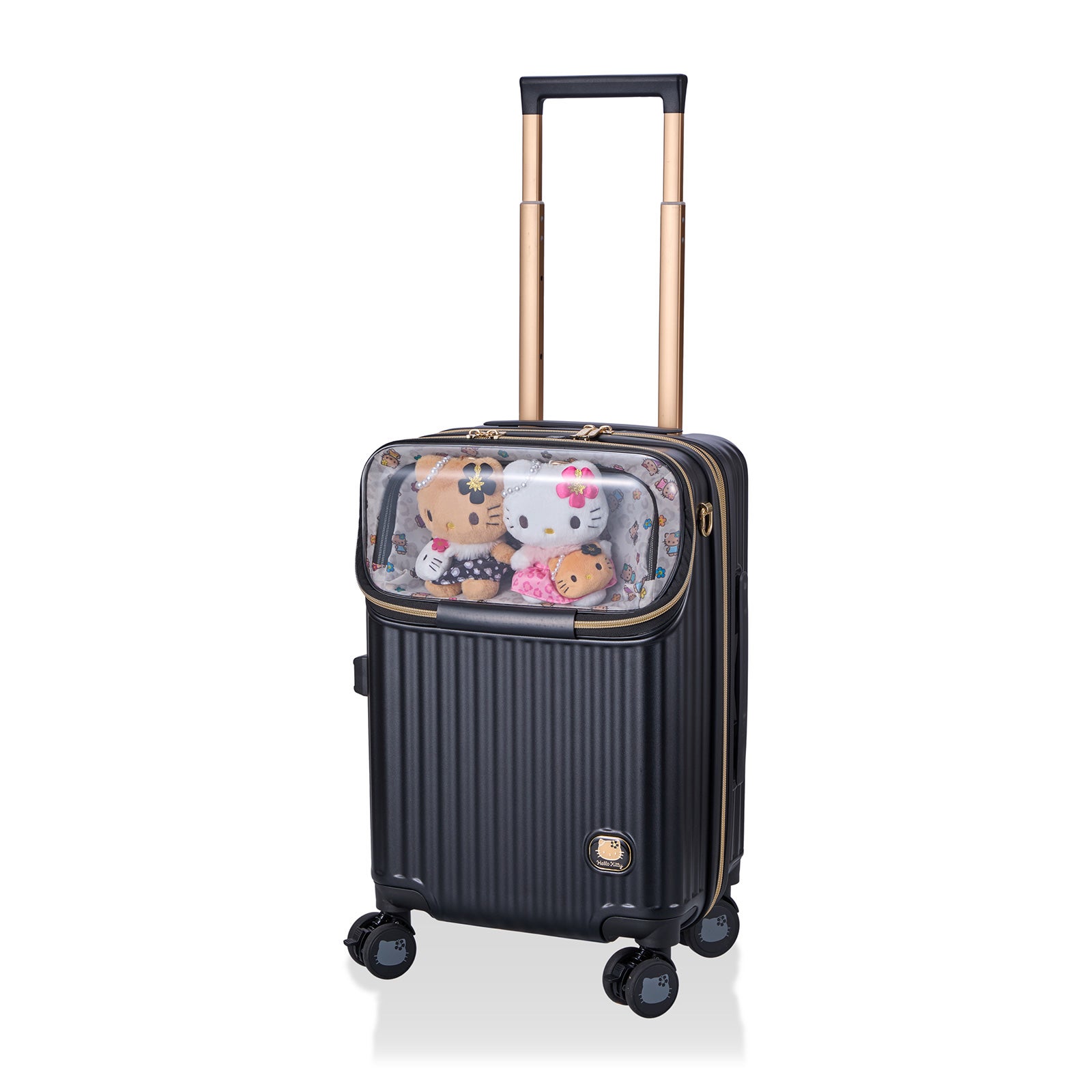 ぬいぐるみ付きカプセルキャリー Sサイズ 容量拡張33-39L 日焼け