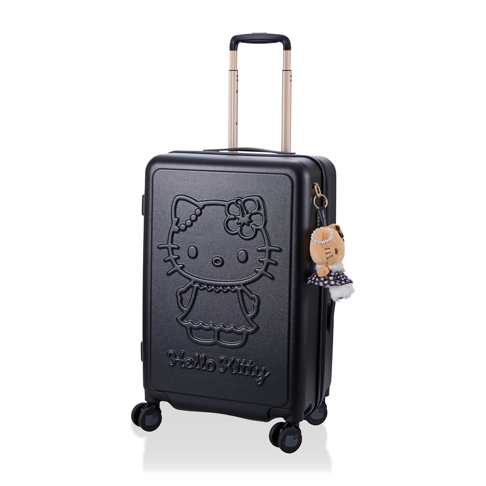 ぬいぐるみ付きジッパーキャリー Mサイズ 47L 日焼けレオパード ハロー