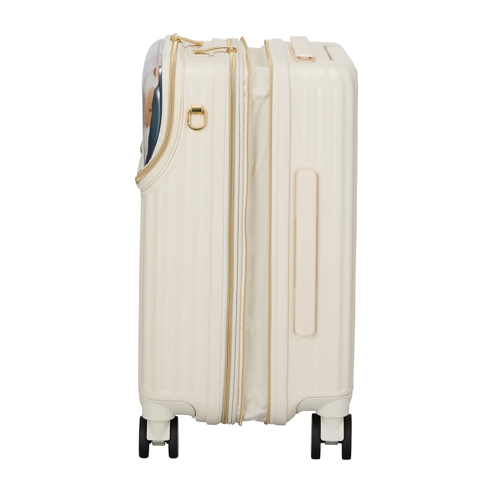 マスコットキーチェーン付きカプセルキャリー Sサイズ 容量拡張33-39L
